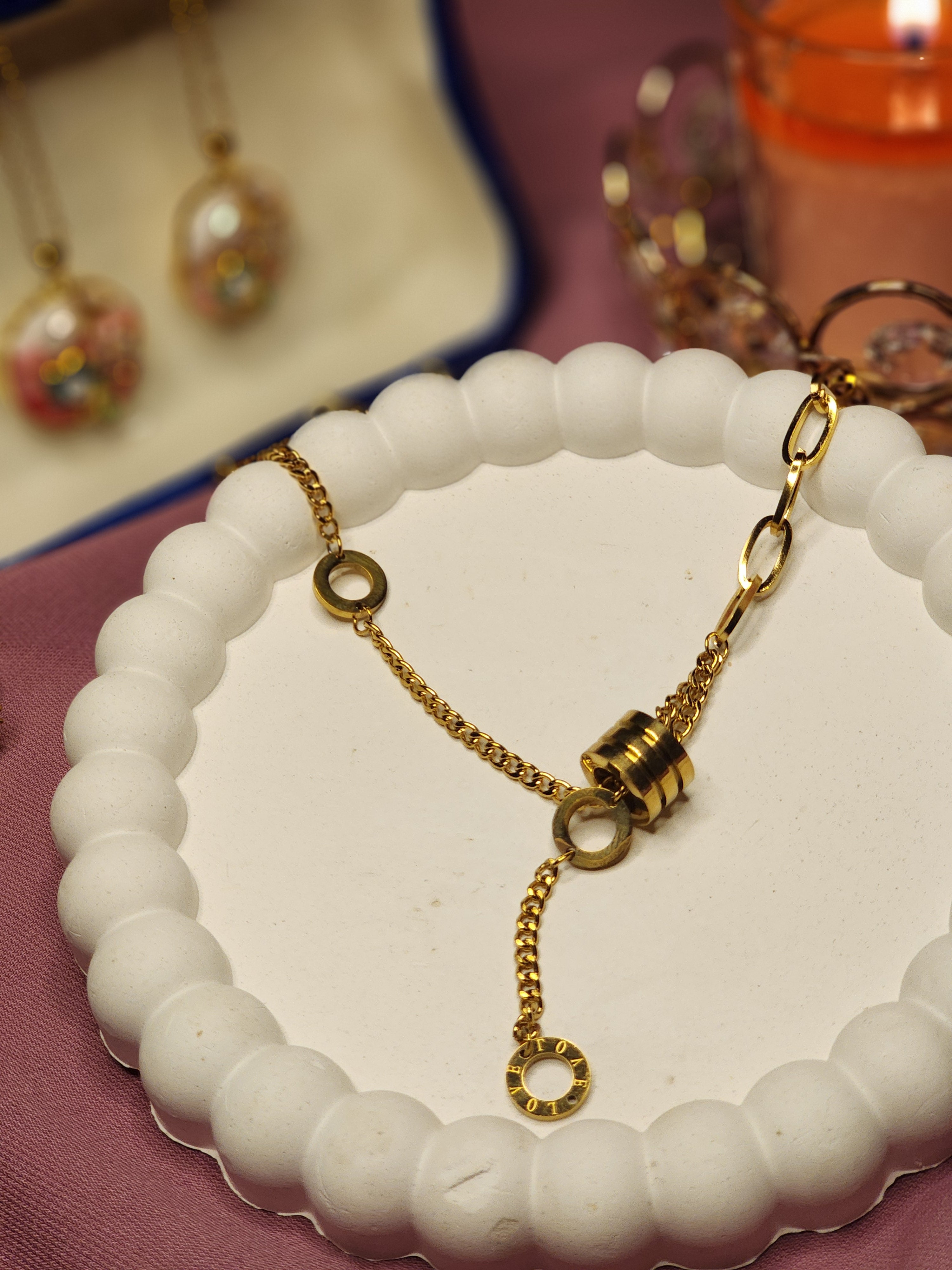 The LOVE Cylinder Necklace