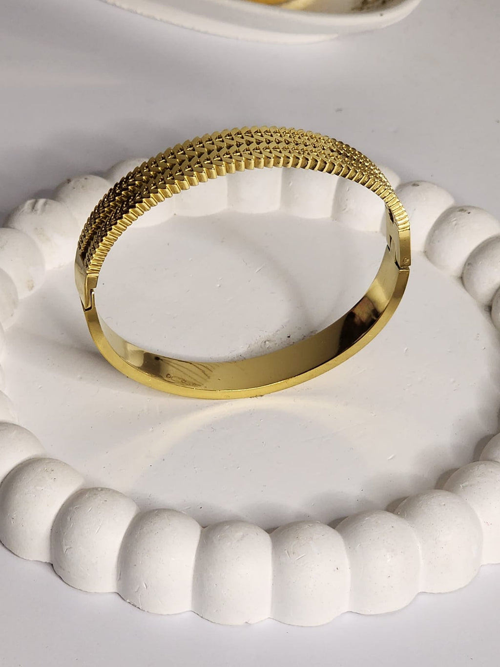 Geometric Texture Bangle