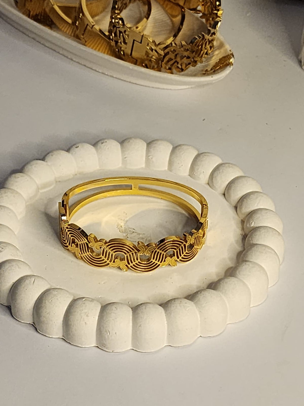 Filigree Wave Butterfly Bangle