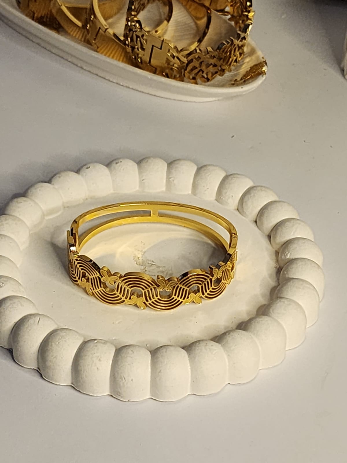Filigree Wave Butterfly Bangle