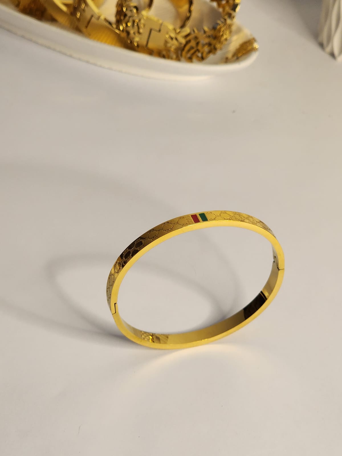 Monogram Stripe Bangle