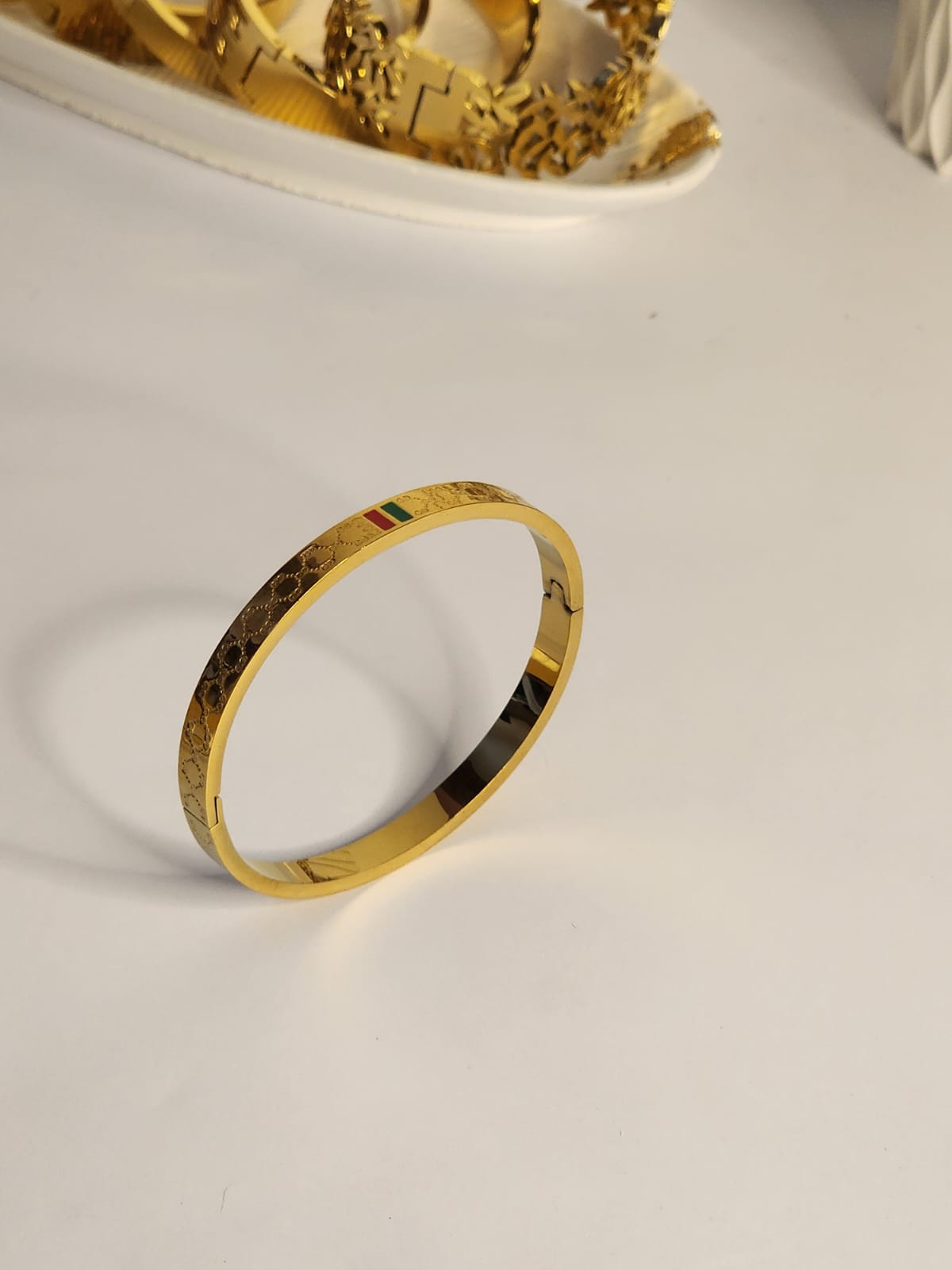 Monogram Stripe Bangle