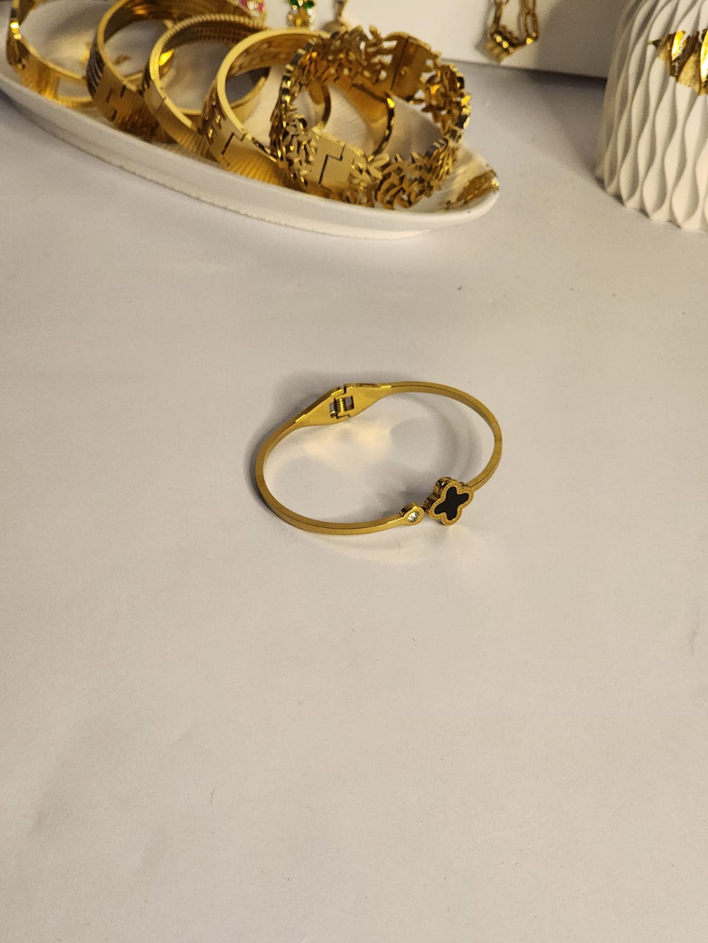 Black Clover Crystal Bangle