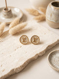 Gold Pavé Studs