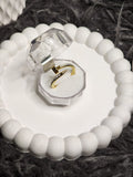 Crystal Nail Ring – top view in box
