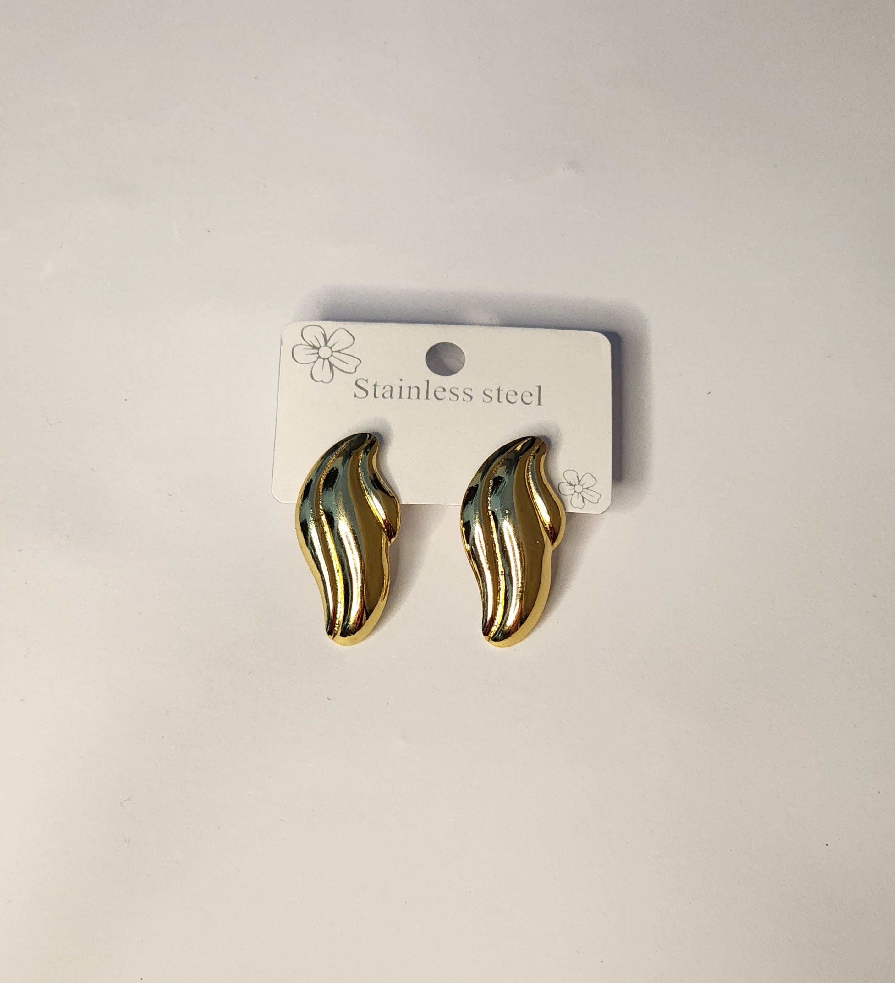 Gold Wave Earrings