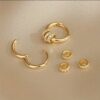 Loop Earings Zircon Gold Plated
